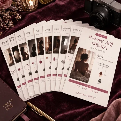 보너스 05: 부두아르 조명 치트 시트